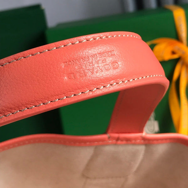 SMALL BELHARRA 24 IN PINK GOYARDINE CANVAS AND LAMBSKIN