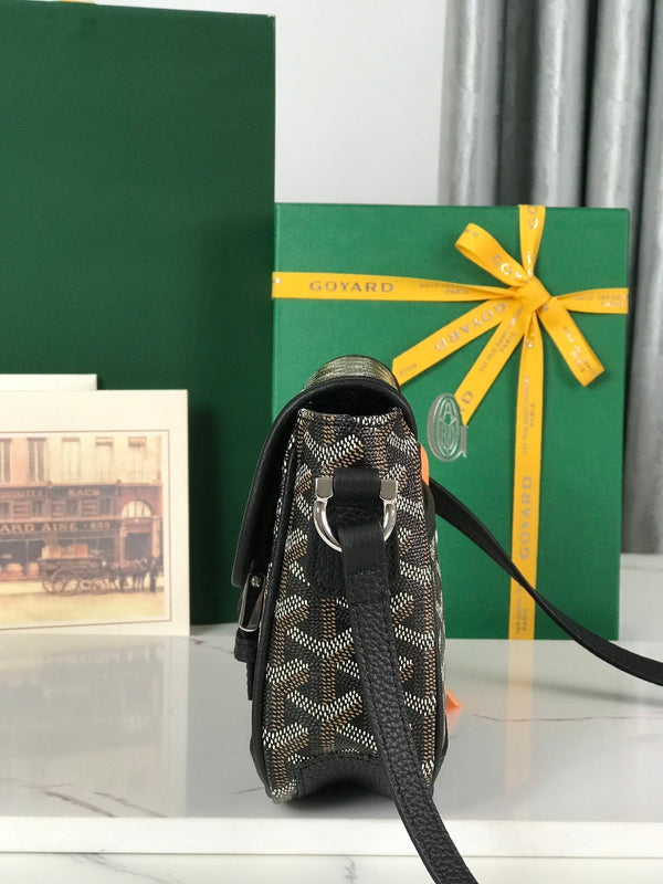 GRAND BLEU 16 IN BLACK GOYARDINE CANVAS AND LAMBSKIN