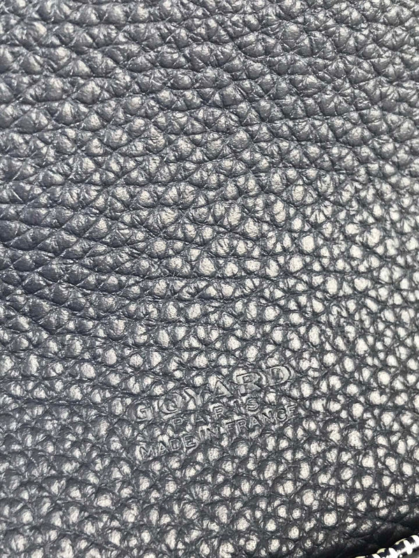 GRAND BLEU 16 IN NAVY BLUE GOYARDINE CANVAS AND LAMBSKIN