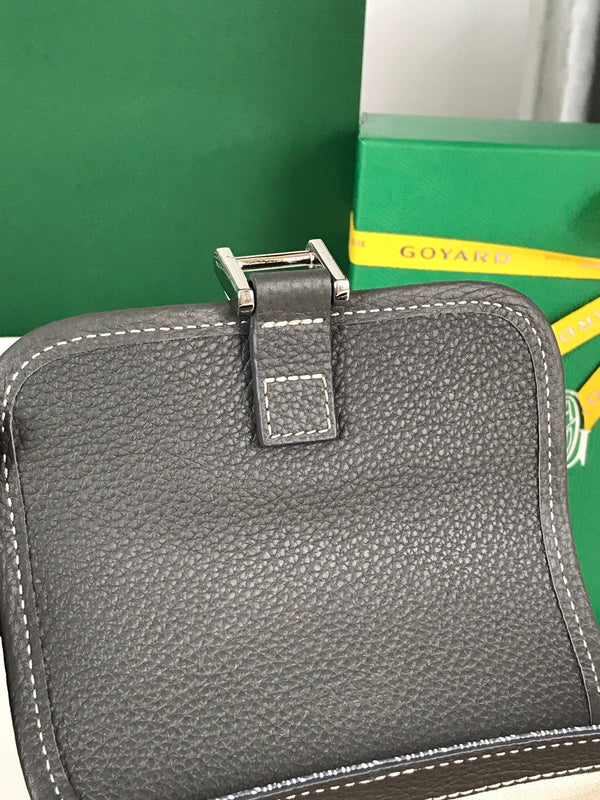 GRAND BLEU 16 IN GRAY GOYARDINE CANVAS AND LAMBSKIN