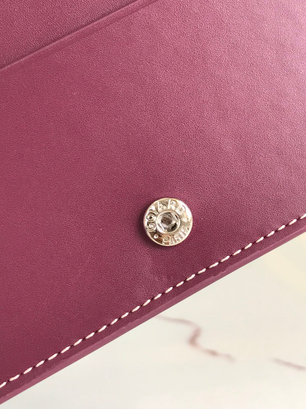 RICHELIEU WALLET 19 IN WINE RED GOYARDINE CANVAS