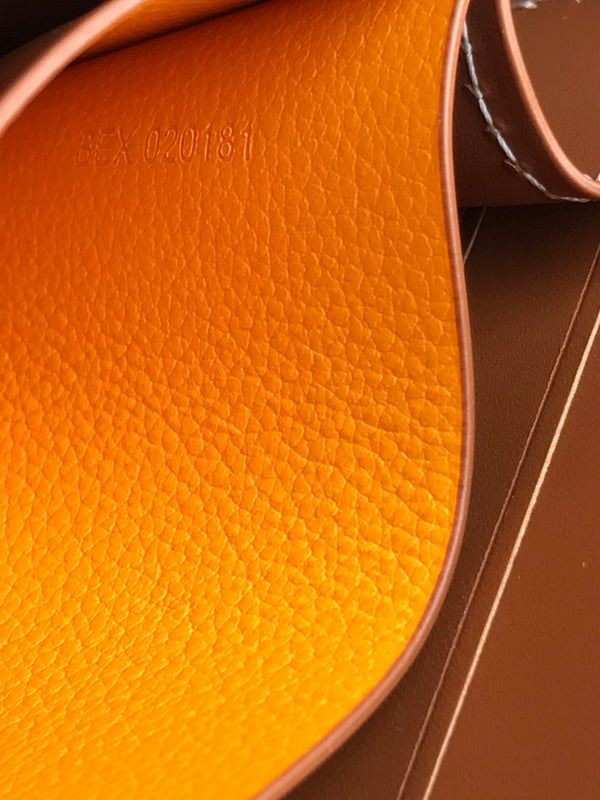 MATIGNON MINI WALLET 11 IN BLACK GOYARDINE CANVAS AND TAN CALFSKIN