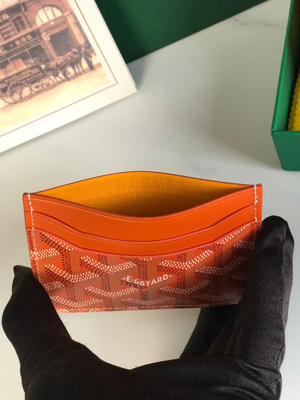 Goya Saint-Sulpice Card Wallet 11cm Orange Canvas