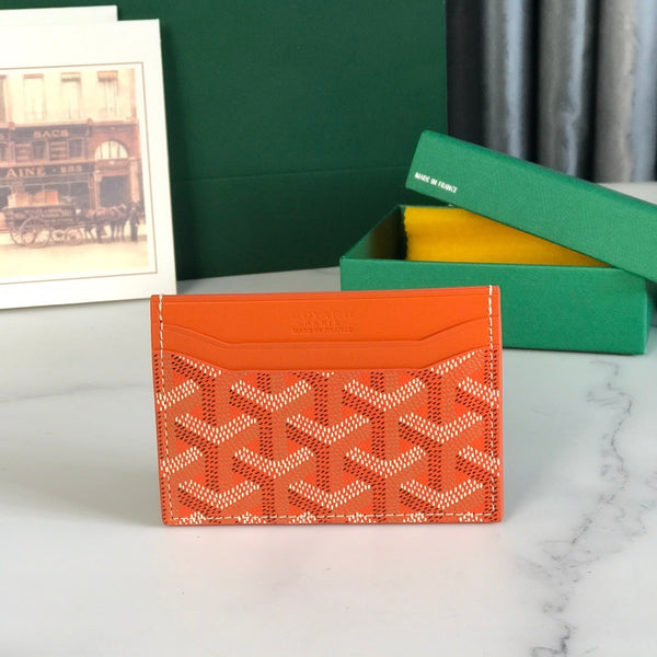 Goya Saint-Sulpice Card Wallet 11cm Orange Canvas
