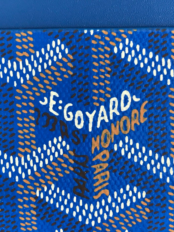 Goya Saint-Sulpice Card Wallet 11cm Sky Blue Canvas