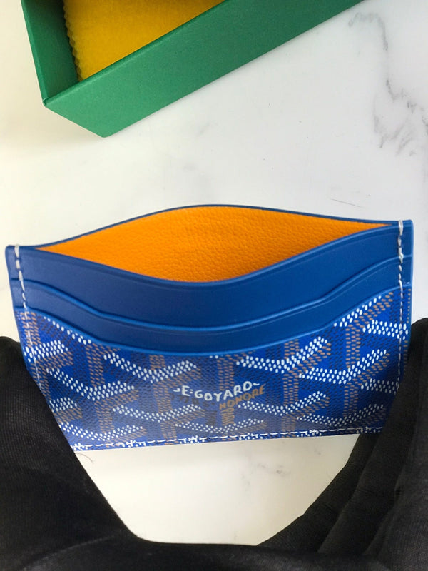 Goya Saint-Sulpice Card Wallet 11cm Sky Blue Canvas