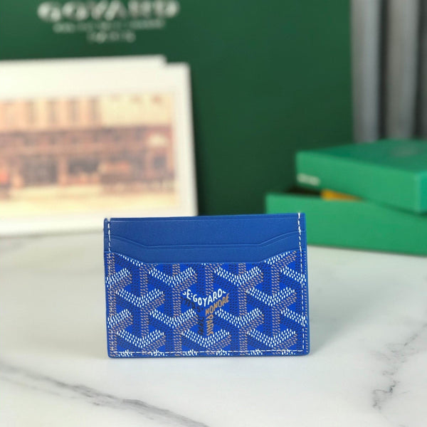 Goya Saint-Sulpice Card Wallet 11cm Sky Blue Canvas