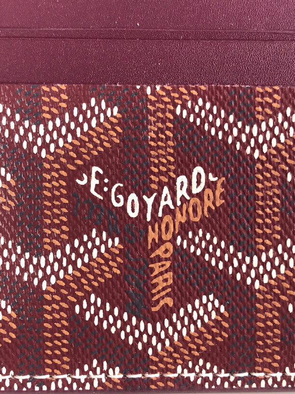 Goya Saint-Sulpice Card Wallet 11cm Burgundy Canvas