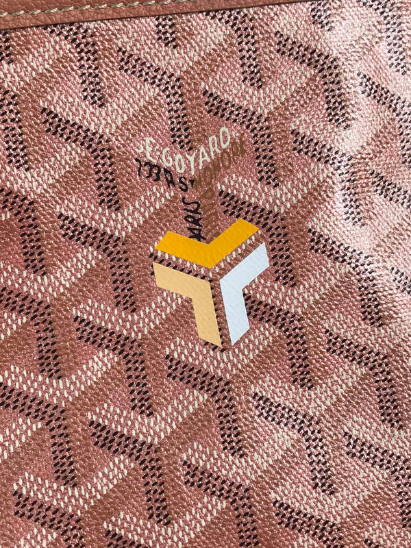 SAINT LOUIS PM 34 IN MANHATTAN PINK GOYARDINE CANVAS AND CALFSKIN