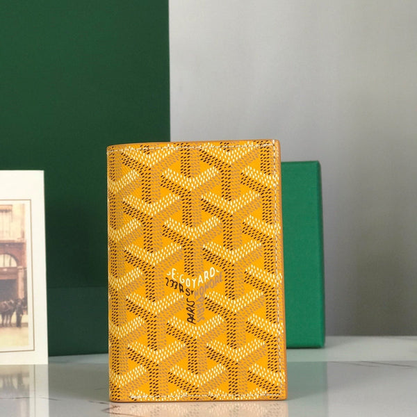 Goyard Saint-Pierre Card Wallet 11cm Yellow Canvas
