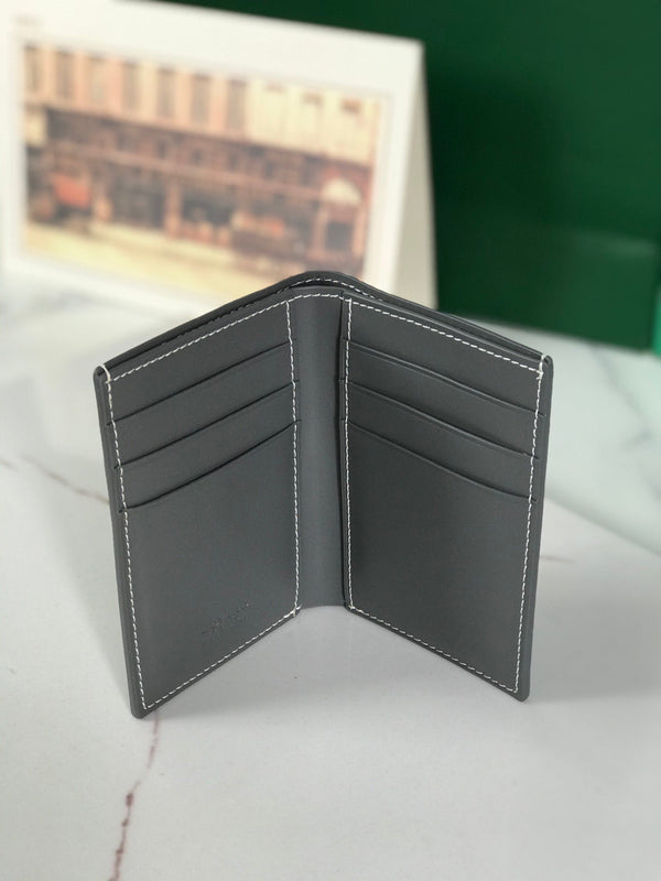 Goyard Saint-Pierre Card Wallet 11cm Grey Canvas