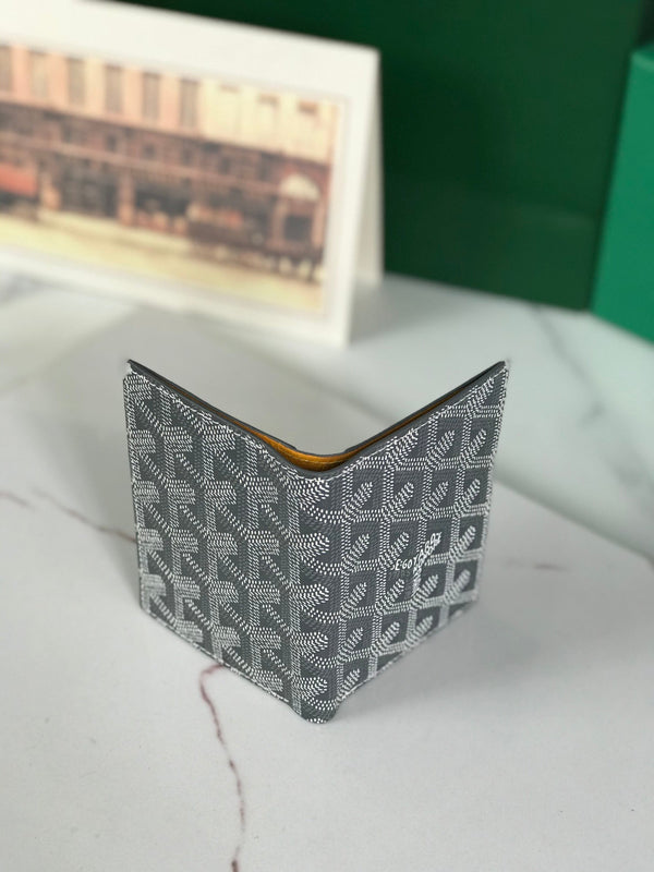 Goyard Saint-Pierre Card Wallet 11cm Grey Canvas