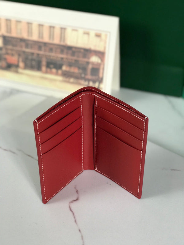 Goyard Saint-Pierre Card Wallet 11cm Red Canvas