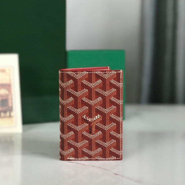 Goyard Saint-Pierre Card Wallet 11cm Red Canvas