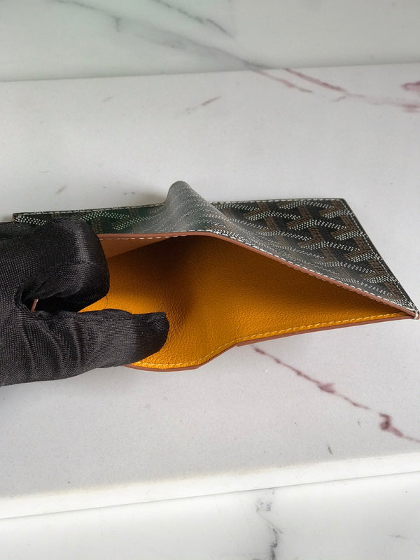 Goyard Saint-Pierre Card Wallet 11cm Black & Tan Canvas