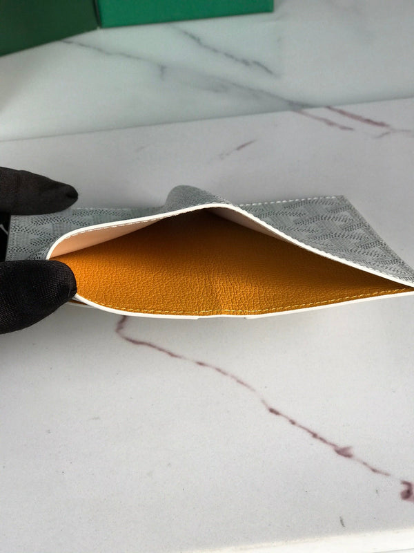 Goyard Saint-Pierre Card Wallet 11cm White Canvas