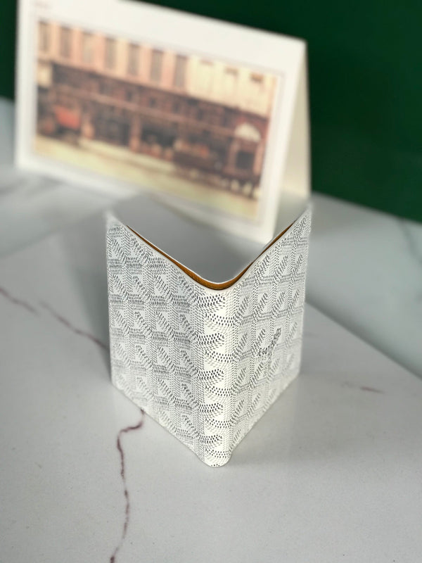 Goyard Saint-Pierre Card Wallet 11cm White Canvas