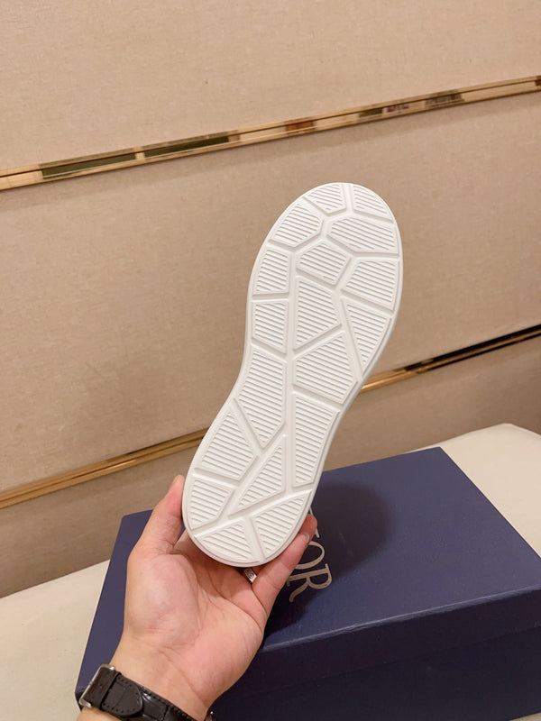 CD HOMME THICK-SOLE SNEAKERS BLACK CALFSKIN