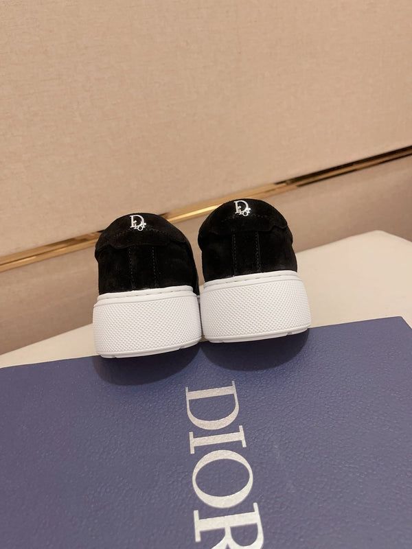 CD B23 SLIP ON BLACK SUEDE AND JACQUARD