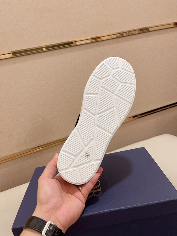 CD B23 SLIP ON BLACK SUEDE AND JACQUARD