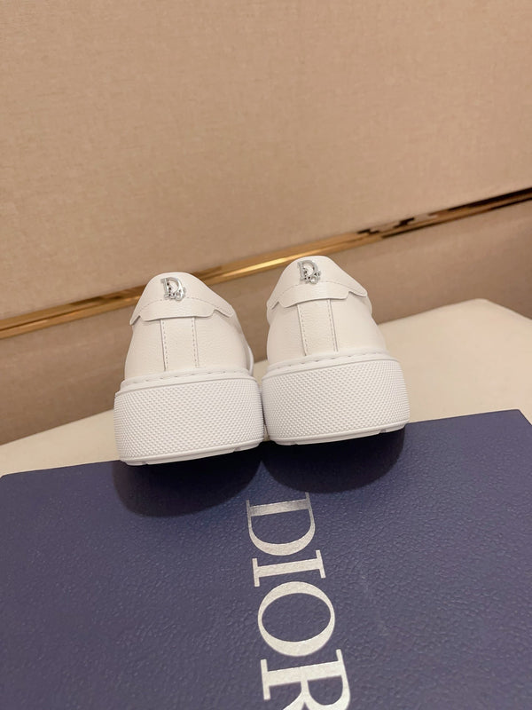 CD B23 SLIP ON IN VITELLO BIANCO E JACQUARD