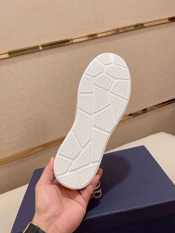 CD B23 SLIP ON IN VITELLO BIANCO E JACQUARD