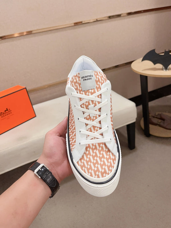 HM DAY SNEAKER WHITE AND CARROT FABRIC