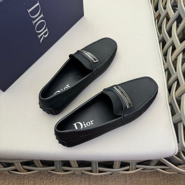 CD CODE LOAFER BLACK GRAINED CALFSKIN
