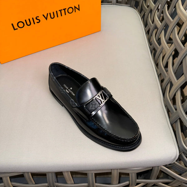 LV MAJOR LOAFERS IN BLACK SOFT CALFSKIN