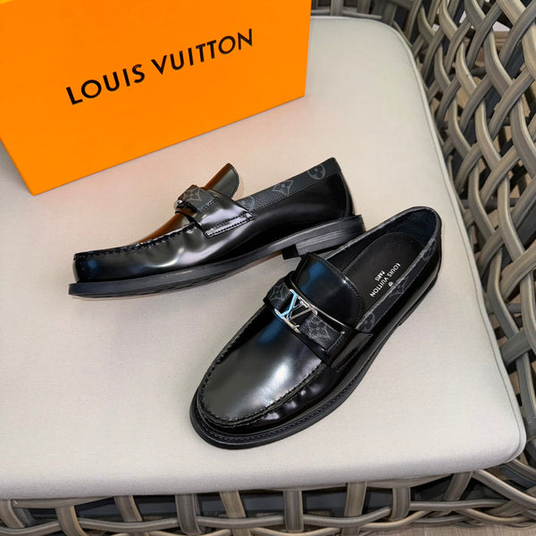 LV MAJOR LOAFERS IN BLACK SOFT CALFSKIN