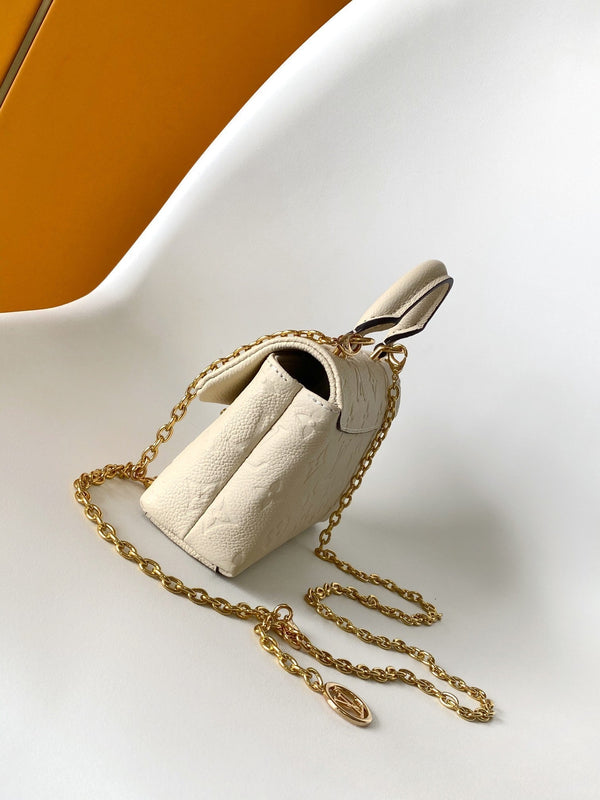 LV Nano Madeleine bag 21cm Beige Cowhide 252073