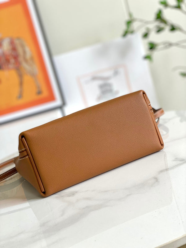 HM 24/24 Mini Bag 21cm Gold Evercolor Leather Gold Hardware