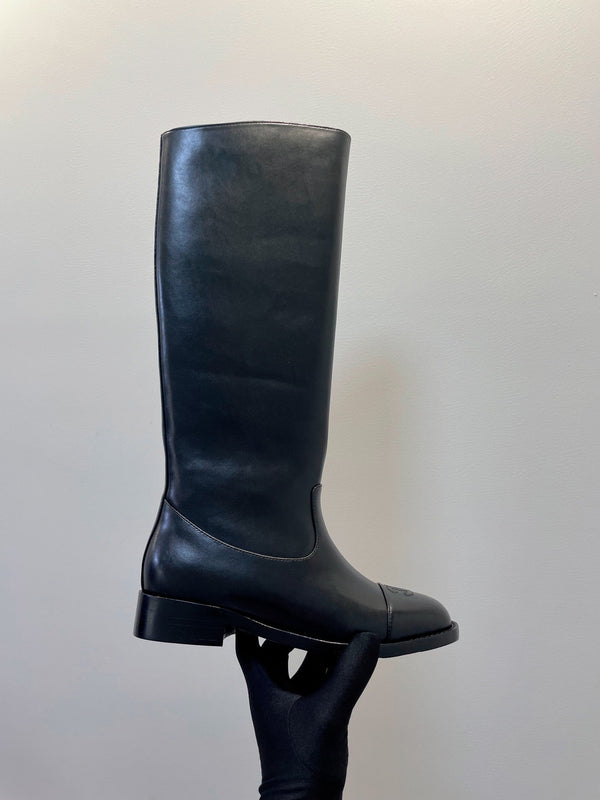 CC High Boots Black Cowhide 944732