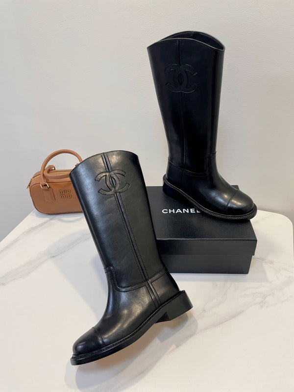 CC High Boots Black Cowhide 944732