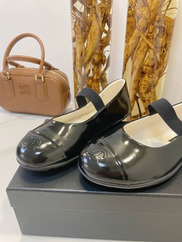 CC Mary Janes In Black Glossy Lambskin 144376