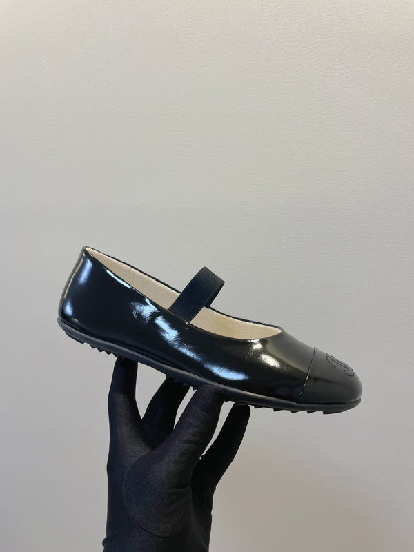CC Mary Janes In Black Glossy Lambskin 144376