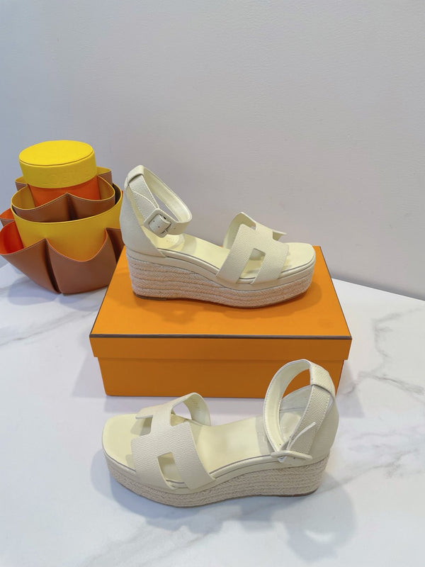 HM Elda espadrille White Cowhide 212235