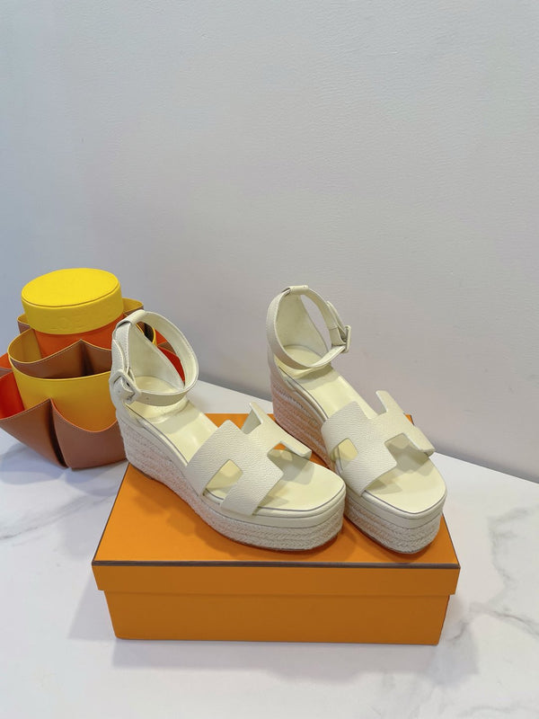 HM Elda espadrille White Cowhide 212235