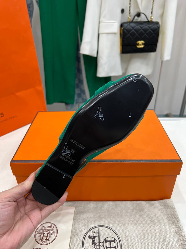 INNOCENT SLINGBACK CASTLETON VERDE SCAMOSCIATO