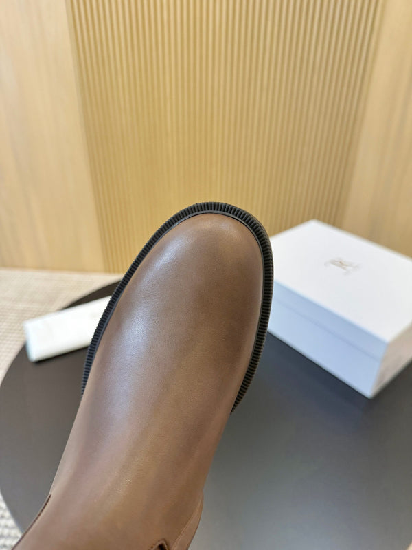 The Row Nobilis Boots Brown Cowhide 455862