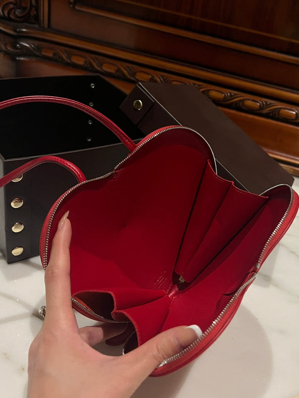 LE COEUR BAG 21 IN OLD BRICK SUEDE