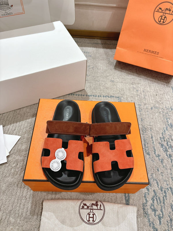 Sandalo HM 25 Chypre Camoscio Marrone Arancione