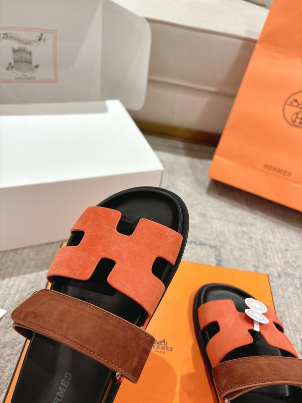 Sandalo HM 25 Chypre Camoscio Marrone Arancione