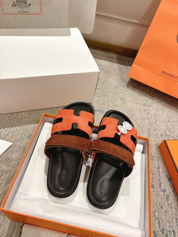 Sandalo HM 25 Chypre Camoscio Marrone Arancione