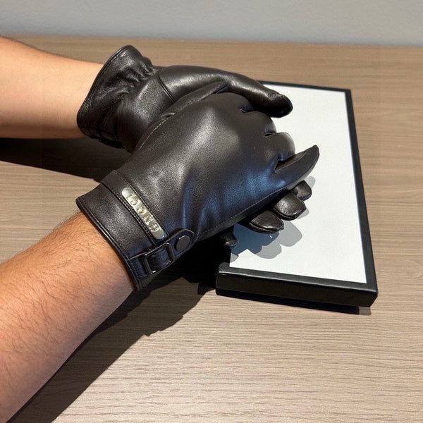 TOUCHSCREEN GLOVES IN BLACK LAMBSKIN 440503