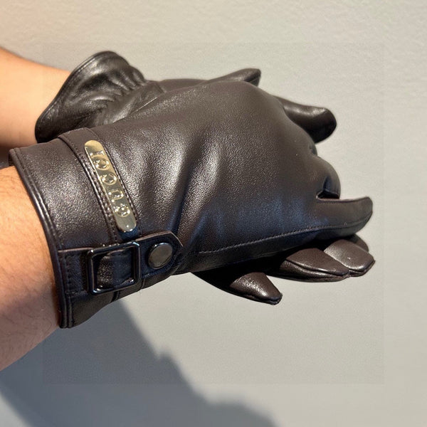 TOUCHSCREEN GLOVES IN BLACK LAMBSKIN 440503