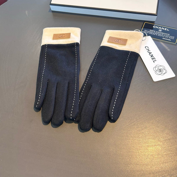 GLOVES IN BLACK WOOL 462254