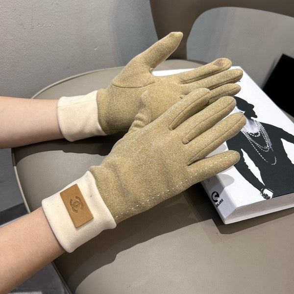 GUANTI IN LANA TORTILLA MARRONE 462255