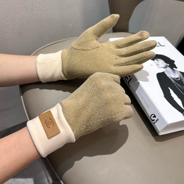 GUANTI IN LANA TORTILLA MARRONE 462255