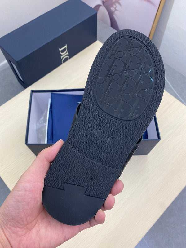 CD ALIAS SANDAL BLACK MONOGRAM CALFSKIN